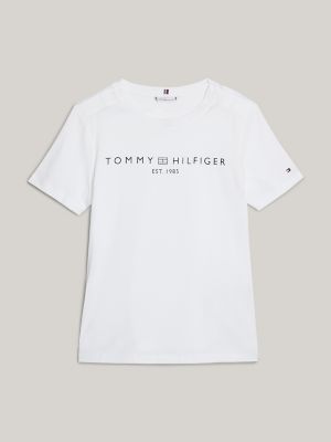 Hilfiger Logo T-Shirt, Optic White