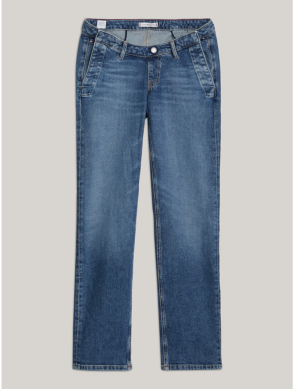 Shop Tommy Hilfiger Seated Straight Fit Jean In Denim Blue