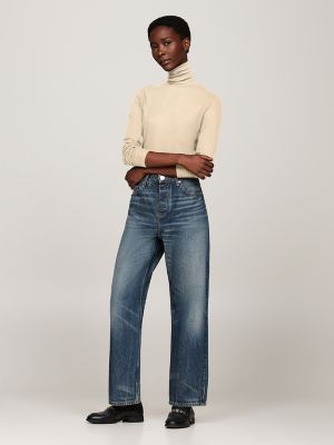 Slim Fit Turtleneck T-Shirt, Country Ivory