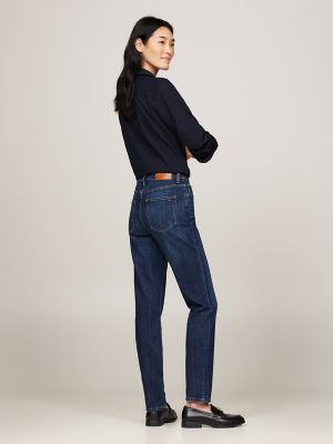 tommy hilfiger cigarette jeans High-Rise Slim Cigarette Fit Jean