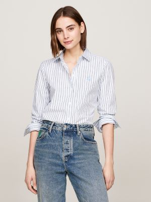 Classic Stripe Shirt, Vessel Blue Stripe