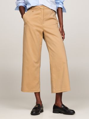 Relaxed Straight Fit Cropped Chino, Beechwood