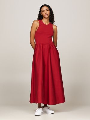Slim Fit Sleeveless Midi Dress Tommy Hilfiger USA