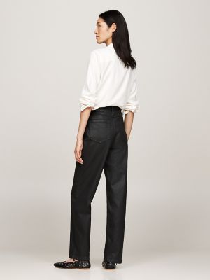 Coated High Rise Relaxed-Straight Jean | Tommy Hilfiger USA 