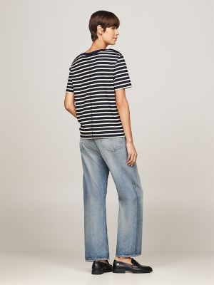Boatneck Relaxed Fit T-Shirt | Tommy Hilfiger USA