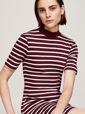 Slim Fit Stripe Mockneck Dress | Tommy Hilfiger