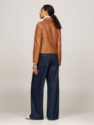 Tommy jeans leather jacket sales