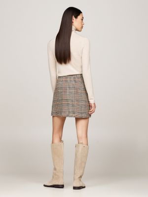 Tweed Check Mini Skirt Tommy Hilfiger USA