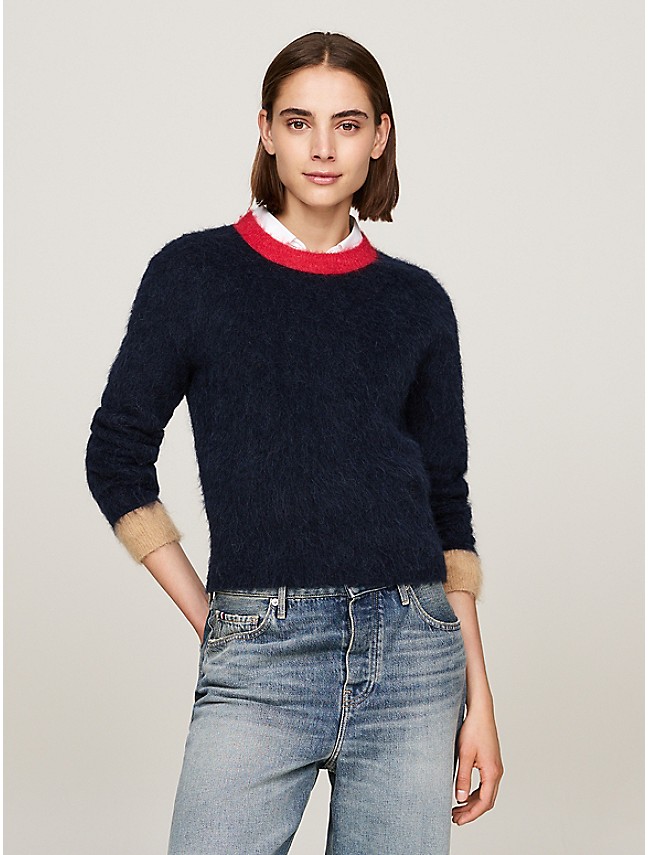 Relaxed Fit Half-Zip Sweater | Tommy Hilfiger Relaxed Fit Half-Zip Sweater | Tommy Hilfiger