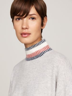 Wool-Cashmere Mockneck Sweater