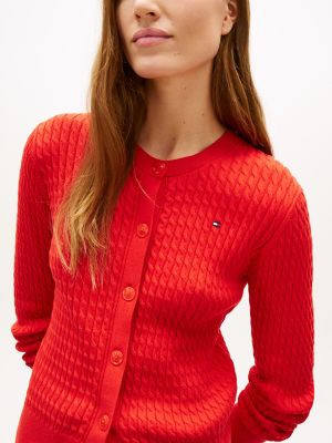 Женские кардиганы Tommy Hilfiger Lightweight Cable Knit Cardigan — фото 3