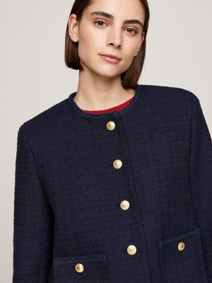 Shimmer-Tweed Boxy Jacket | Tommy Hilfiger