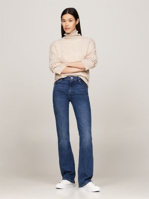 Mid Rise Medium Wash Bootcut Jean Tommy Hilfiger