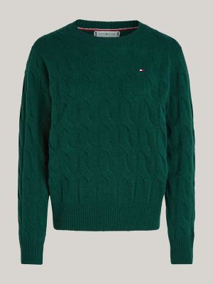Wool Cable Knit Sweater