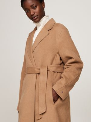 Belted Wool Blend Coat