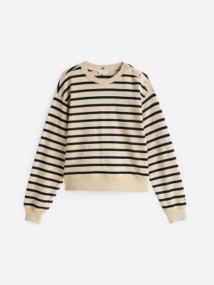 ☆ ☆ Gold Button Crewneck Sweatshirt Gold Button Crewneck Sweatshirt | Tommy Hilfiger USA