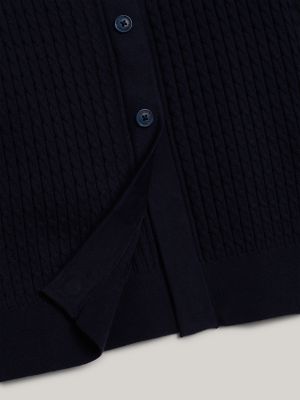 Cable Knit Crewneck Cardigan | Tommy Hilfiger USA