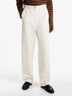 Cotton Barrel Fit Chino, Ivory Petal