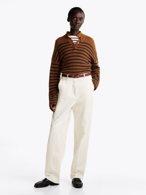 Cotton Barrel Fit Chino, Ivory Petal