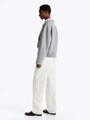Embroidered Crest Wide-Sleeve Sweatshirt | Tommy Hilfiger Embroidered Crest Wide-Sleeve Sweatshirt | Tommy Hilfiger