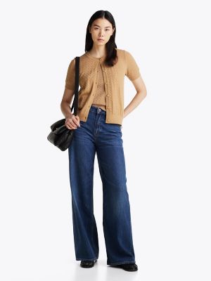 Mini Cable Knit Wool-Blend Cardigan | Tommy Hilfiger