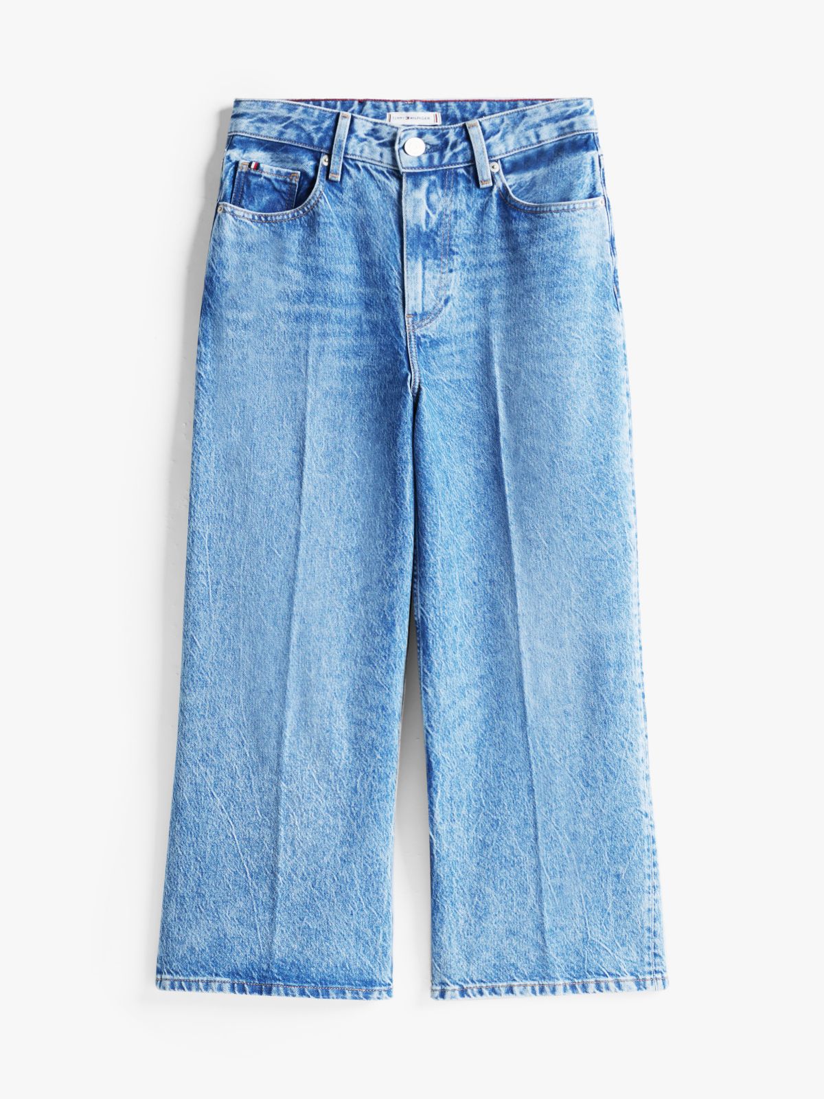 Medium Wash High-Rise Wide Leg Jean — Medium Wash