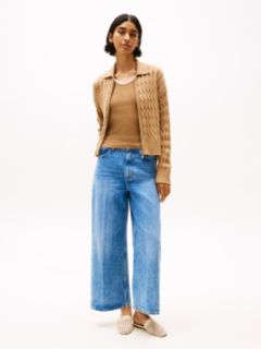 Medium Wash High-Rise Wide Leg Jean — Medium Wash 1