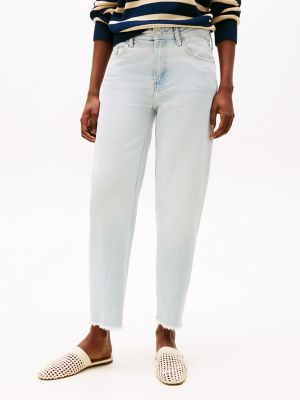 Light Wash Mid-Rise Tapered Jean, Light Wash