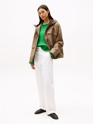 Short Hooded Parka, Tundra Brown