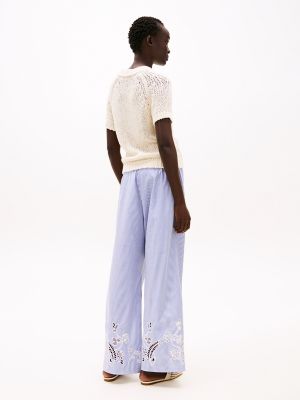 Short-Sleeve Open-Knit Sweater | Tommy Hilfiger