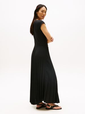 Fit-and-Flare Pleated Midi Dress | Tommy Hilfiger USA