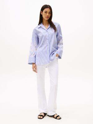 Eyelet Stripe Shirt | Tommy Hilfiger