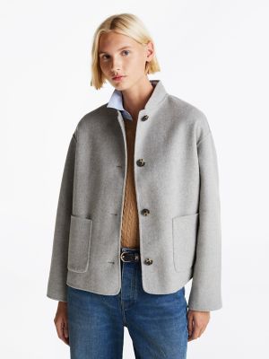 Grey womans coat deals