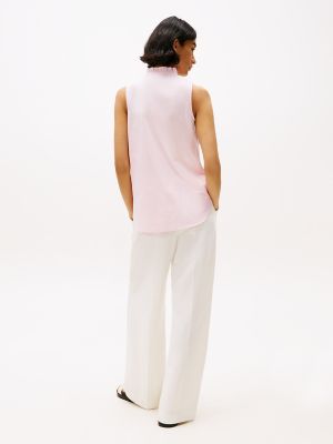 Stripe Ruffle-Collar Sleeveless Shirt | Tommy Hilfiger