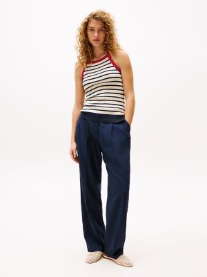 Sofia for Tommy Wide-Leg Pant, Navy