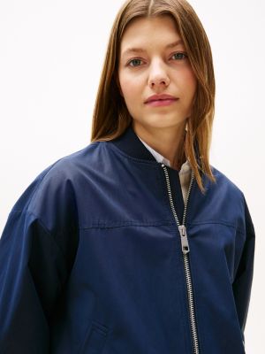 Water-Repellent Cotton-Blend Zip Bomber | Tommy Hilfiger