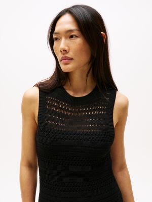 Sleeveless Crochet Midi Dress | Tommy Hilfiger USA