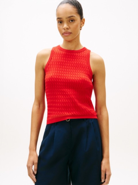 Женские свитеры Tommy Hilfiger Cable Knit Sweater Tank