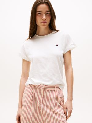 Slub Cotton Crewneck T-Shirt, Ecru