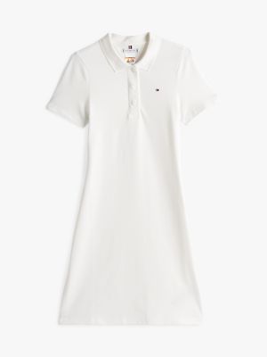 Slim Fit Classic 1985 Polo Dress, Ecru