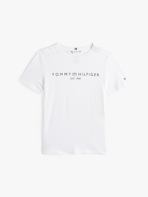 Hilfiger Logo T-Shirt, Optic White