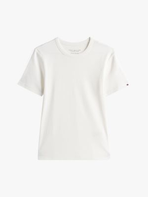 Slim Fit Crewneck T-Shirt, Ecru