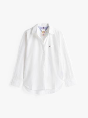 Oversized Fit Poplin Shirt, Optic White