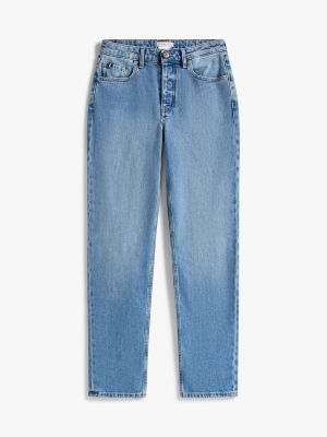 Mid-Rise Straight-Leg Jean, Blue