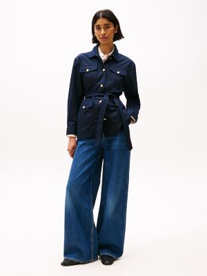 アウターその他 GOLDEN  Women Outer GWP00566 P000502 50486 BLUE Women's single-breasted cocoon coat in dark blue wool with