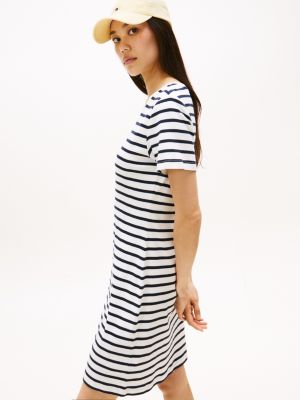 black midi t shirt dress Black Ribbed French Terry Midi T-Shirt Dress - Active Zone