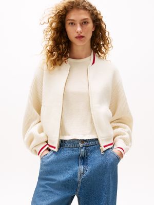 Sofia for Tommy Varsity Sweater Bomber, Calico