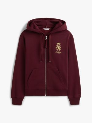 Gold Crest Logo Zip Hoodie | Tommy Hilfiger