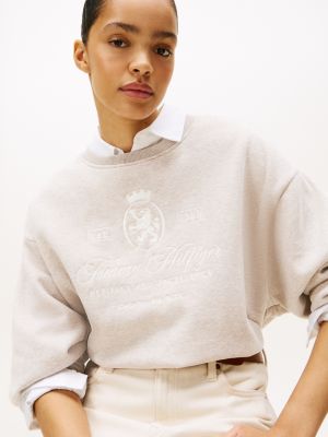 Женские худи Tommy Hilfiger Embroidered Script Crest Logo Sweatshirt — фото 2