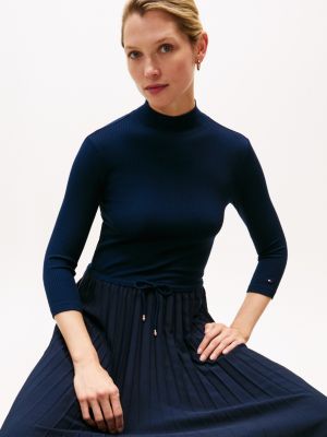 tommy hilfiger pleated midi dress Buy Tommy Hilfiger Red Pleated Midi Fit And Flare Dress from Next USA